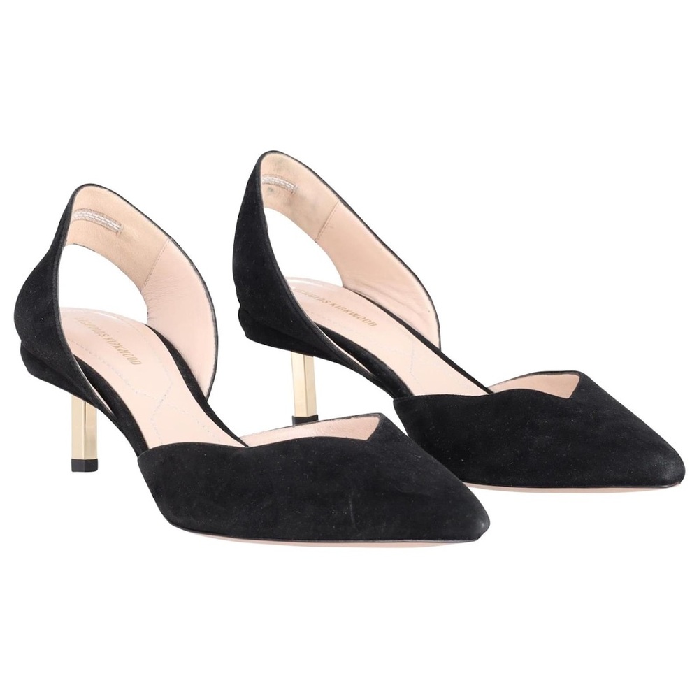 NICHOLAS KIRKWOOD Polly Suede‎ Slingback Pumps